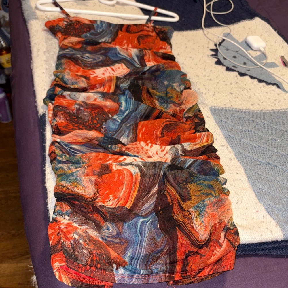 Timing Multicolor High Low Dress